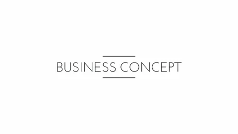 Business Concept with animated text on a white background Stock Footage 115720587