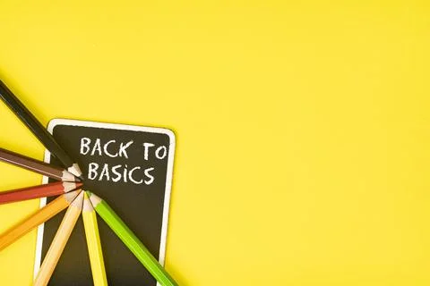 Business concept. Back to basics Foto stock