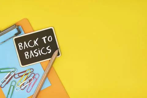 Business concept. Back to basics Stock Photos