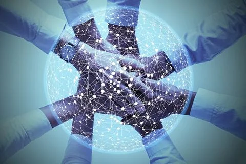 Business concept background, Unity and teamwork concept. Stock Photos