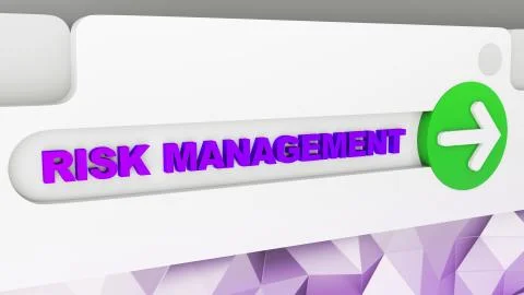 Business concept: browser tabs closeup. Word Risk Management and Problem Solv Stock Illustration
