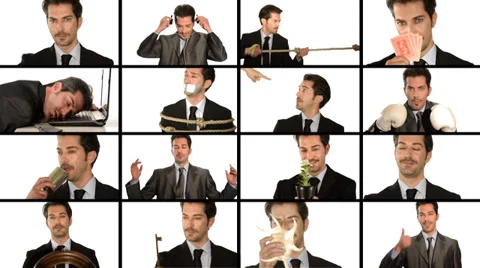 Business concept collage Video stock 33646534