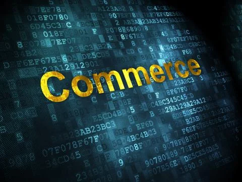 Business concept: Commerce on digital background Stock Illustration