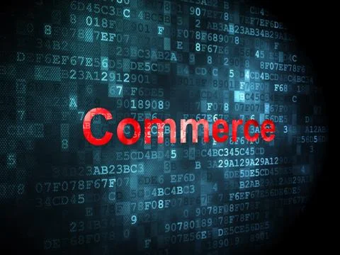 Business concept: Commerce on digital background Stock Illustration