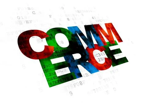 Business concept: Commerce on Digital background Stock Illustration