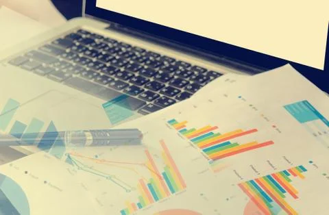 Business concept computer Stock Photos