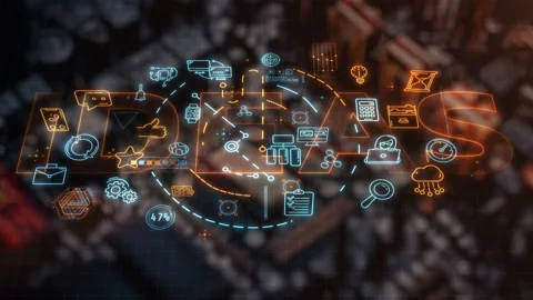 Business concept dynamics in a 3D animation format. Stock Footage 282829932