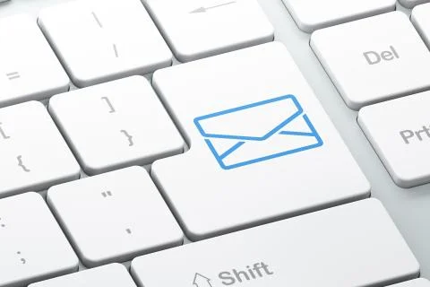 Business concept: Email on computer keyboard background Stock-Illustration