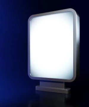 Business concept: empty copyspace on billboard background Illustrazione stock