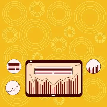Business concept Empty template copy space isolated Posters coupons promotional Illustrazione stock