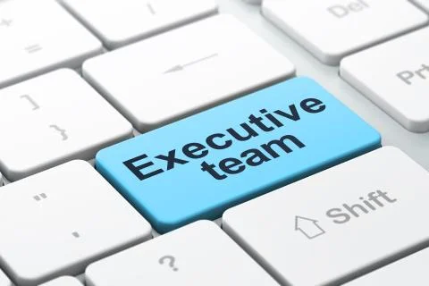 Business concept: Executive Team on computer keyboard background Stock Illustration