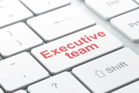 Business concept: Executive Team on computer keyboard background Stock Illustration