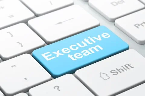 Business concept: Executive Team on computer keyboard background Stock Illustration