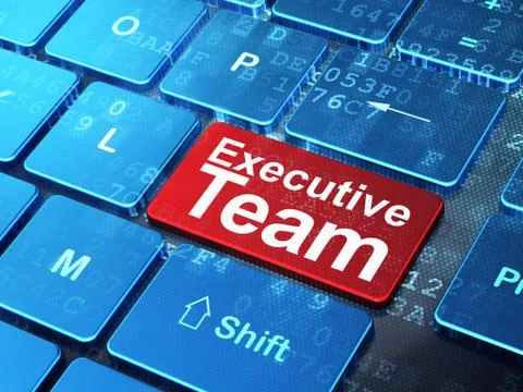 Business concept: Executive Team on computer keyboard background イラスト素材