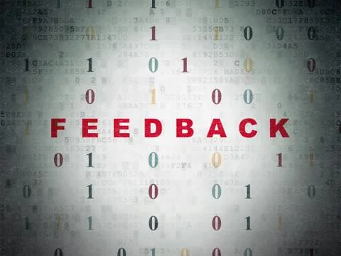 Business concept: Feedback on Digital Data Paper background イラスト素材