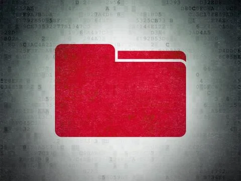 Business concept: Folder on Digital Data Paper background イラスト素材