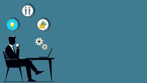 Business concept icon animation Stock Footage 279032469