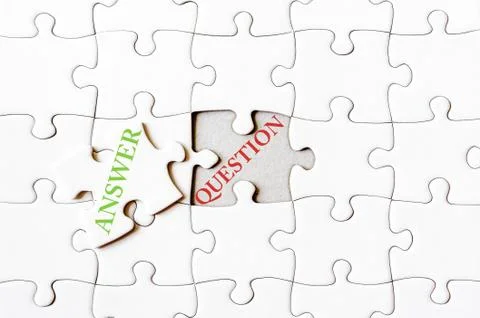 Business concept image of Missing jigsaw puzzle piece Stock Photos