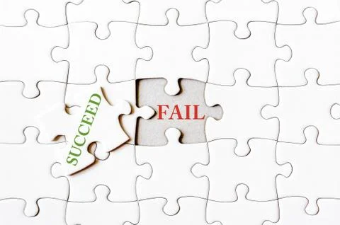 Business concept image of Missing jigsaw puzzle piece Stock Photos