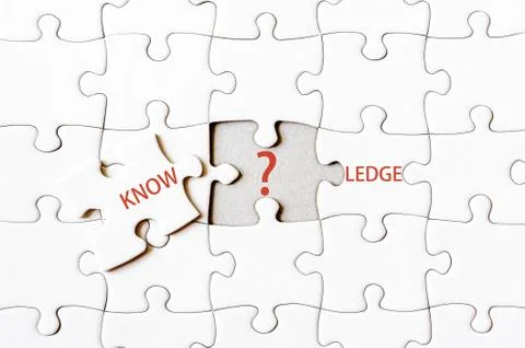 Business concept image of Missing jigsaw puzzle piece Stock Photos