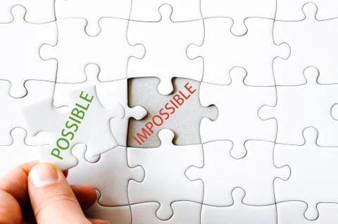 Business concept image of Missing jigsaw puzzle piece Stock Photos