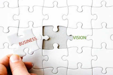 Business concept image of Missing jigsaw puzzle piece Stock Photos