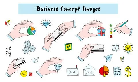 Business Concept Images. A set of elements made on business topics. Finance  イラスト素材