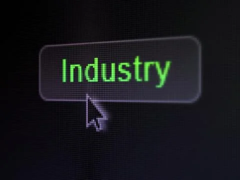 Business concept: Industry on digital button background Stock Illustration