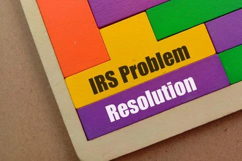 Business Concept - IRS Problem Resolution 写真素材
