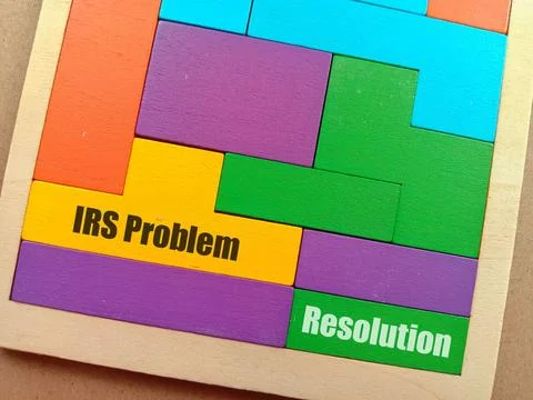 Business Concept - IRS Problem Resolution 写真素材