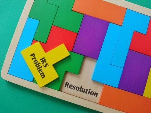 Business Concept - IRS Problem Resolution 写真素材