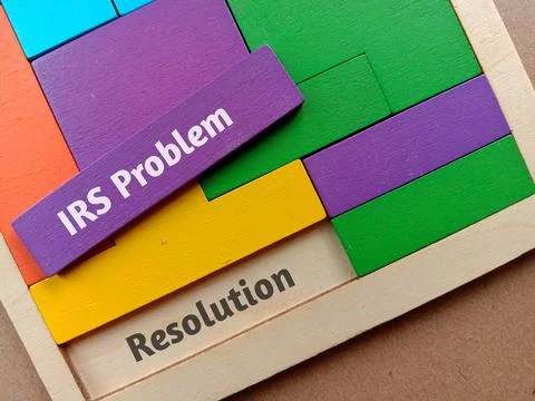 Business Concept - IRS Problem Resolution 写真素材