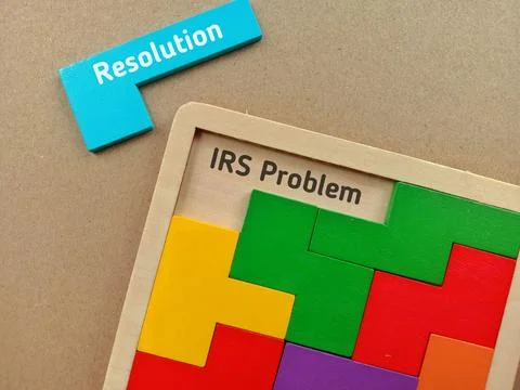 Business Concept - IRS Problem Resolution 写真素材