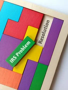 Business Concept - IRS Problem Resolution 写真素材