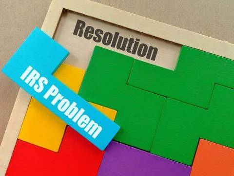 Business Concept - IRS Problem Resolution 写真素材