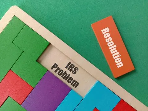 Business Concept - IRS Problem Resolution 写真素材