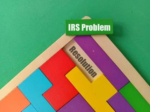 Business Concept - IRS Problem Resolution 写真素材