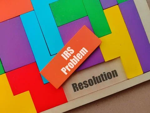 Business Concept - IRS Problem Resolution 写真素材
