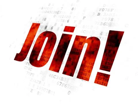 Business concept: Join! on Digital background Illustrazione stock