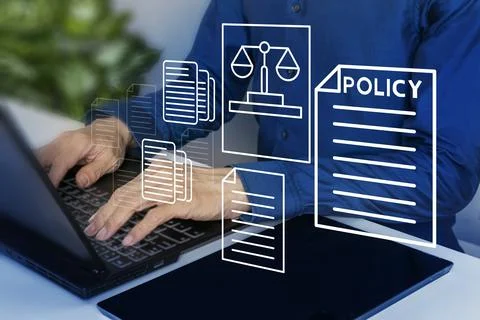 Business concept of policy making, work regulations, good audit and interna.. Stock Photos