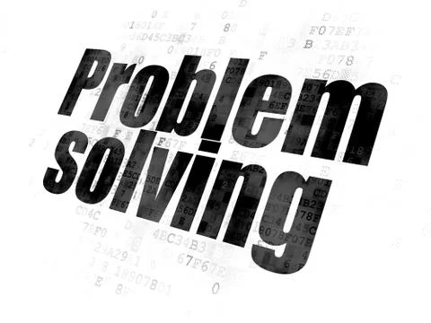 Business concept: Problem Solving on Digital background Illustrazione stock