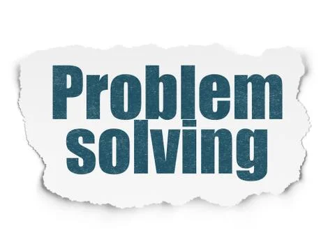 Business concept: Problem Solving on Torn Paper background イラスト素材