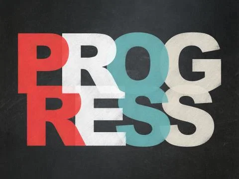 Business concept: Progress on School board background 스톡 일러스트