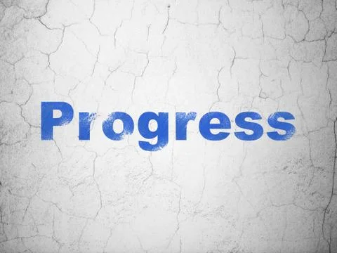 Business concept: Progress on wall background Stock Illustration