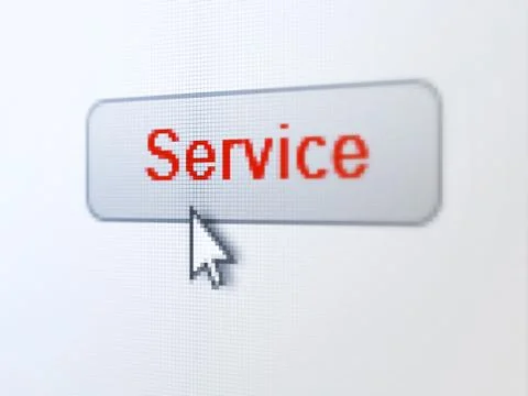 Business concept: Service on digital button background Stock Illustration