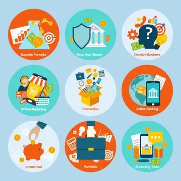 Business concept set イラスト素材
