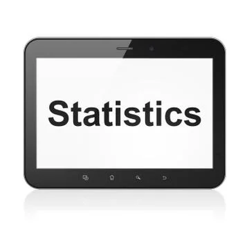 Business concept: Statistics on tablet pc computer Stock Illustration