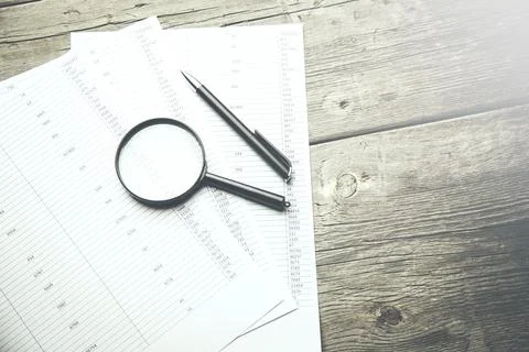 Business concept on table Stock Photos