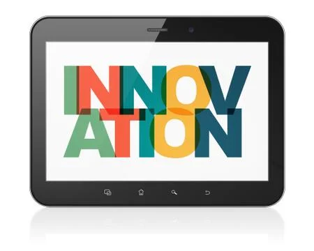 Business concept: Tablet Computer with Innovation on  display Stock Illustration