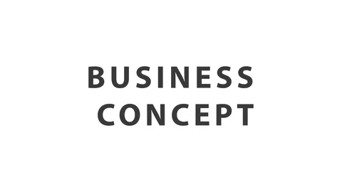 Business Concept text animation motion for explanation presentation Stock Footage 107342045